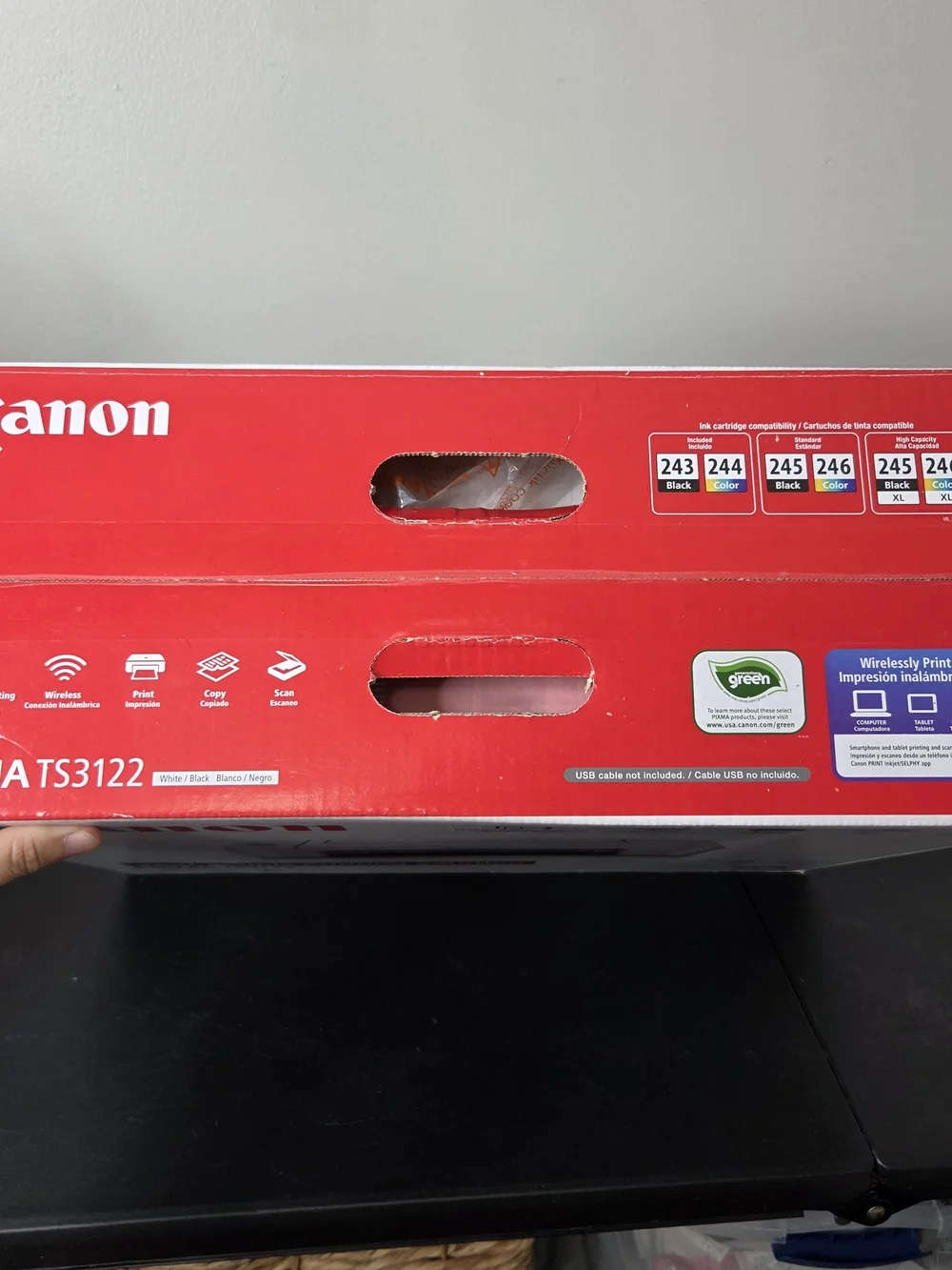 Canon PIXMA TS3122 Inkjet Printer Box Wireless All-In-One